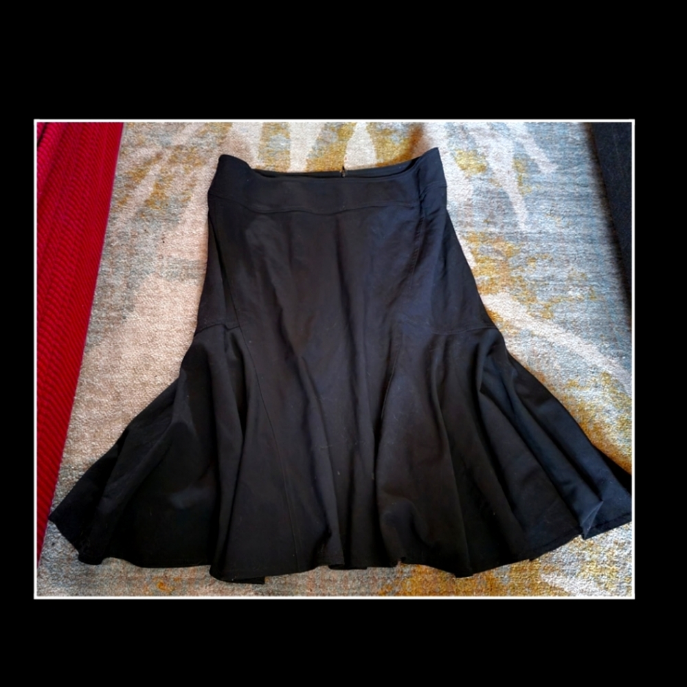 Mermaid Flare Black Flare 90's Skirt